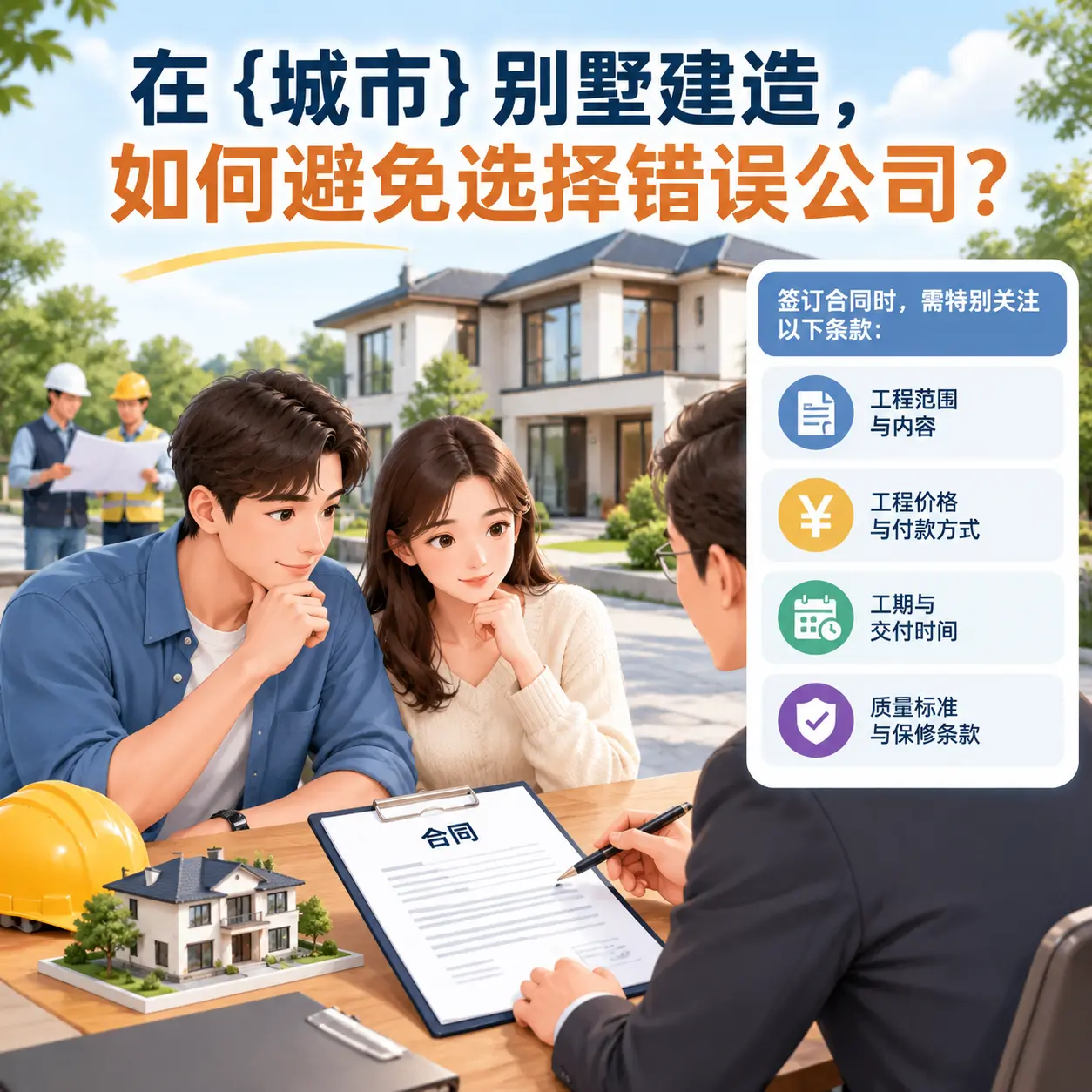 在 丹寨 别墅建造，如何避免选择错误公司？