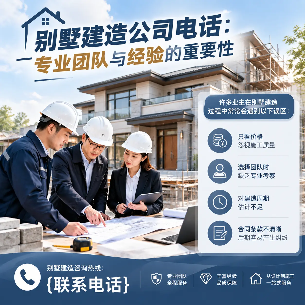丹寨别墅建造公司电话:专业团队与经验的重要性
