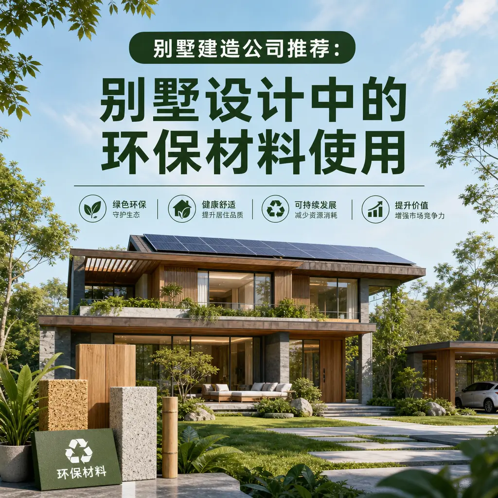 别墅建造公司推荐： 丹寨 别墅设计中的环保材料使用